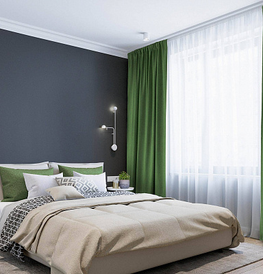 Канвас однотонные v34 с креплением Кулиска