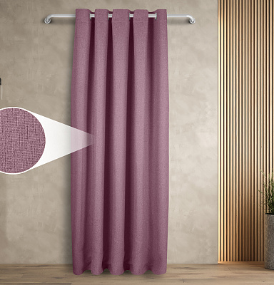 Штора Димаут Рогожка с креплением Люверсы v23 блэкаут