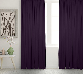 Штора Велюр матовый с креплением Кулиса с гребешком v27