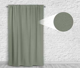 Шторы Премиум зеленые на кулиске. Фото 4