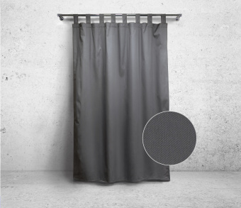 Шторы Стандарт серые на петлях без липучек. Фото 3