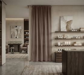 Штора Микровелюр v30 с креплением Кулиса