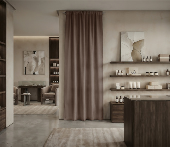 Штора Микровелюр v30 с креплением Кулиса. Фото 1