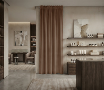 Штора Микровелюр v26 с креплением Кулиса с гребешком. Фото 1