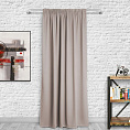 Шторы Премиум бежевые на тесьме. Фото 3