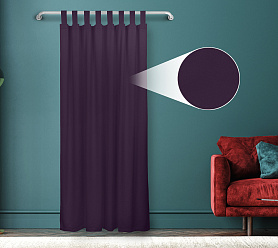Штора Велюр матовый с креплением Петли v27