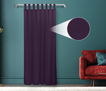 Штора Велюр матовый с креплением Петли v27. Фото 1