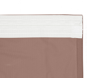 Штора Велюр матовый с креплением Шторная тесьма v07