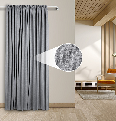 Штора Блэкаут Долли с креплением Шторная тесьма v08