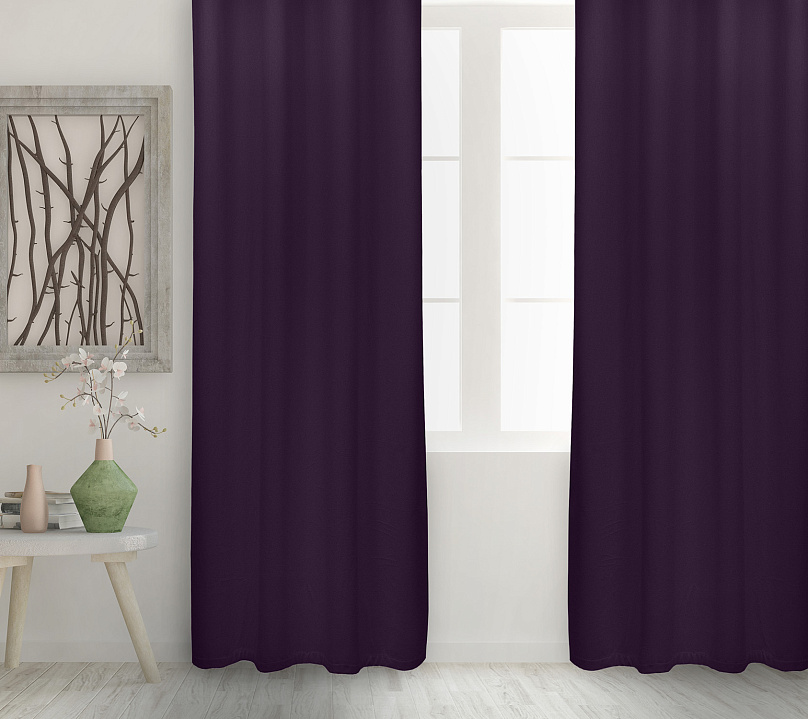 Штора Велюр матовый с креплением Люверсы v27. Фото 2
