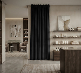 Штора Микровелюр v37 с креплением Кулиса с гребешком