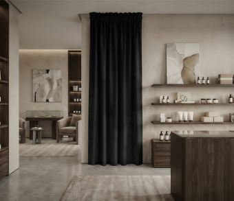 Штора Микровелюр v37 с креплением Кулиса с гребешком. Фото 1