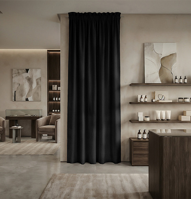 Штора Микровелюр v37 с креплением Кулиса с гребешком