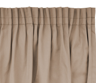 Шторы Стандарт бежевые на тесьме. Фото 4