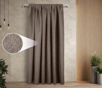 Штора Димаут Рогожка с креплением Кулиса v25. Фото 1