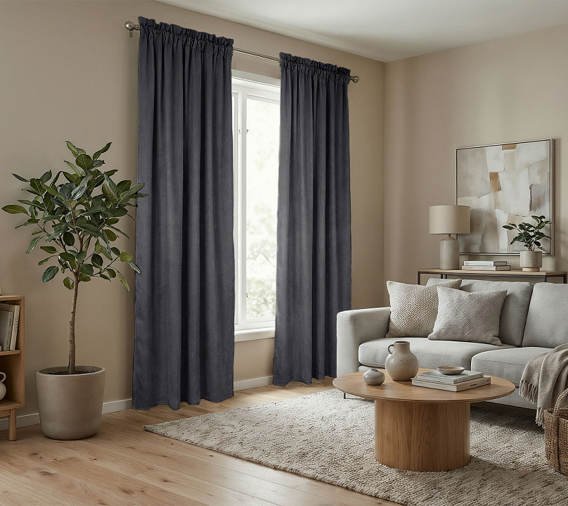 Штора Микровелюр v32 с креплением Кулиса с гребешком. Фото 2