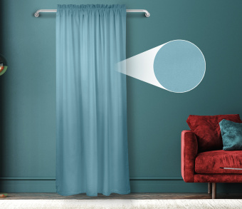 Штора Велюр матовый с креплением Кулиса с гребешком v18. Фото 1