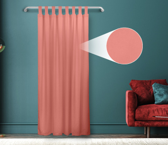 Штора Велюр матовый с креплением Петли с липучкой v25. Фото 1