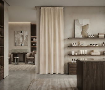 Штора Микровелюр v03 с креплением Кулиса. Фото 1