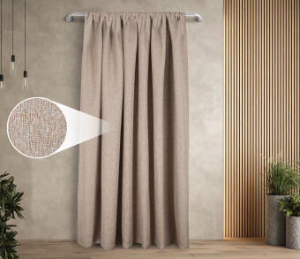 Штора Димаут Рогожка с креплением Кулиса v03. Фото 1