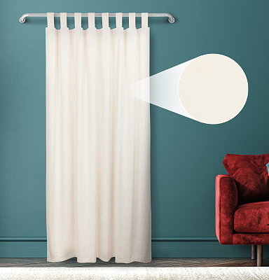 Штора Велюр матовый с креплением Петли v01