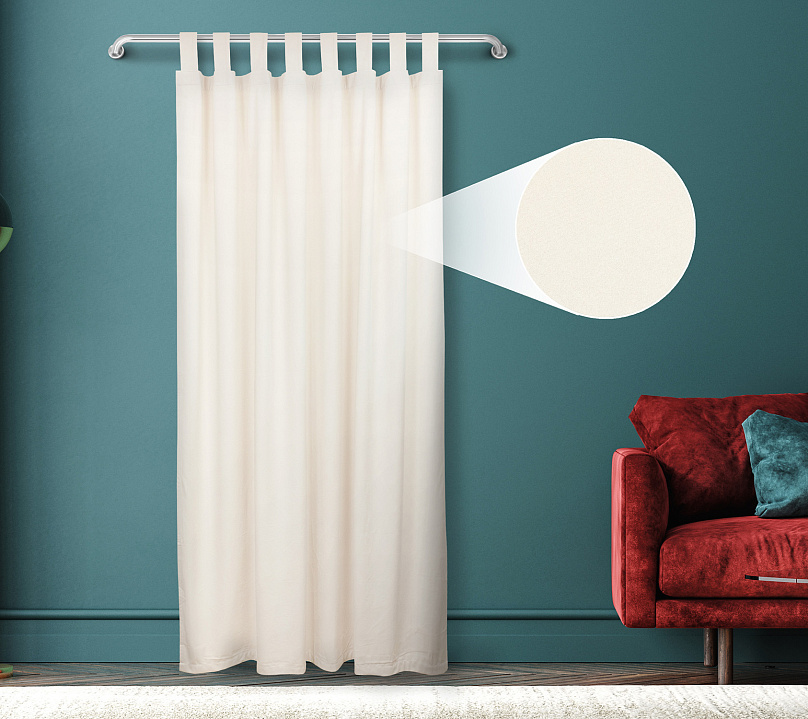 Штора Велюр матовый с креплением Петли v01. Фото 1
