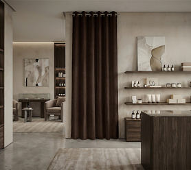 Штора Микровелюр v29 с креплением Люверсы