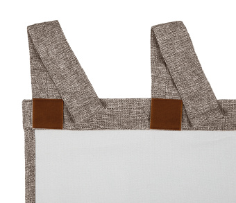 Штора Димаут Рогожка с креплением Петли с липучкой v25. Фото 5