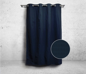 Шторы Стандарт темно-синие на люверсах. Фото 3