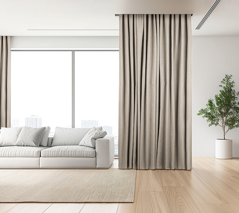 Штора Блэкаут Долли с креплением Петли с липучкой v04. Фото 2