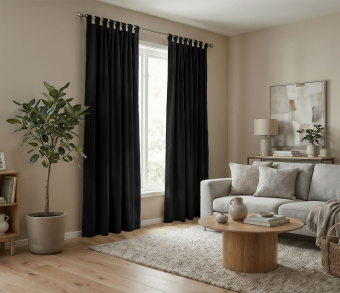 Штора Микровелюр v37 с креплением Петли. Фото 2