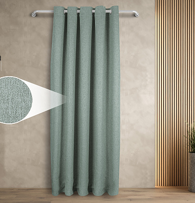 Штора Димаут Рогожка с креплением Люверсы v14 блэкаут