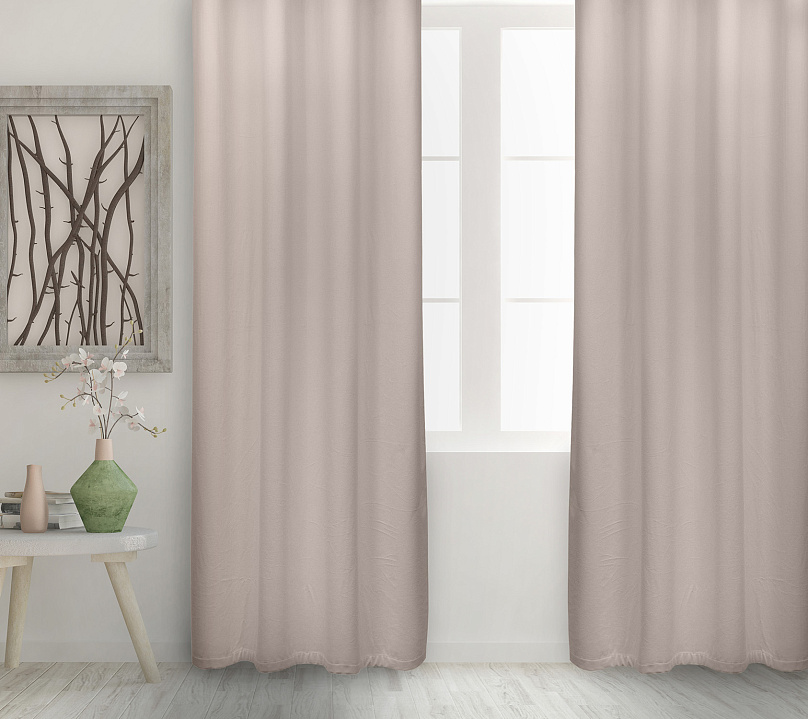 Штора Велюр матовый с креплением Люверсы v09. Фото 2