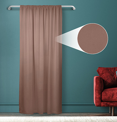 Штора Велюр матовый с креплением Кулиса v07
