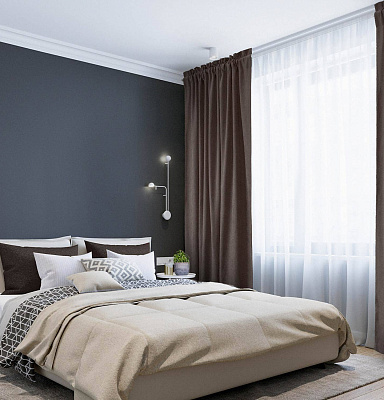 Канвас однотонные v46 с креплением Кулиска с гребешком