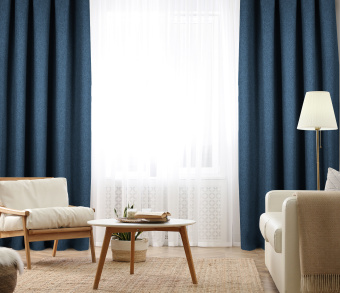 Штора Димаут Рогожка с креплением Люверсы v19. Фото 2