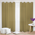 Шторы Эконом бежевые на люверсах. Фото 2