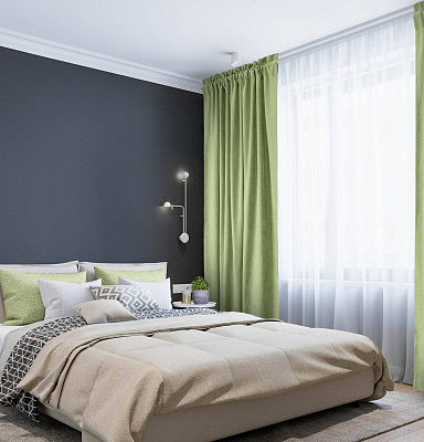 Канвас однотонные v33 с креплением Кулиска с гребешком 