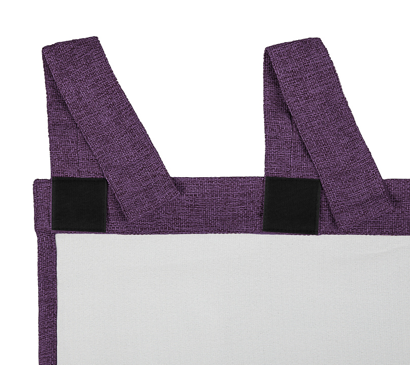 Штора Димаут Рогожка с креплением Петли с липучкой v28. Фото 5