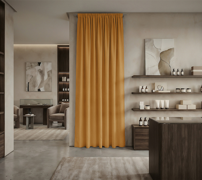 Штора Микровелюр v11 с креплением Шторная тесьма. Фото 1