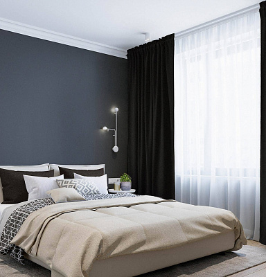 Канвас однотонные v48 с креплением Кулиска с гребешком