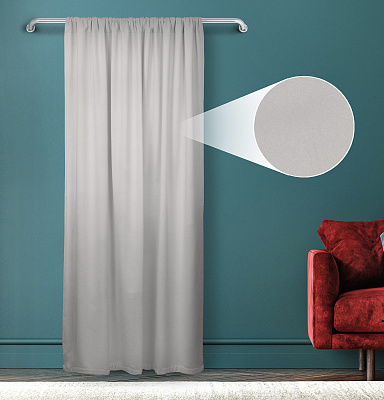 Штора Велюр матовый с креплением Кулиса v10