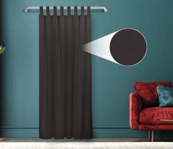 Штора Велюр матовый с креплением Петли v30. Фото 1
