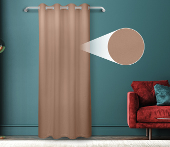 Штора Велюр матовый с креплением Люверсы v05. Фото 1