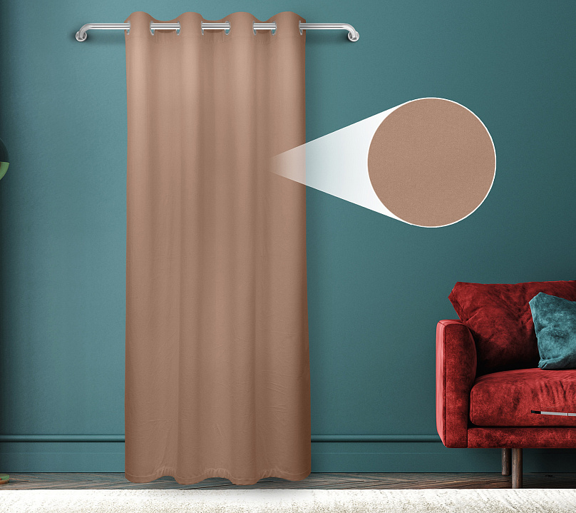 Штора Велюр матовый с креплением Люверсы v05. Фото 1