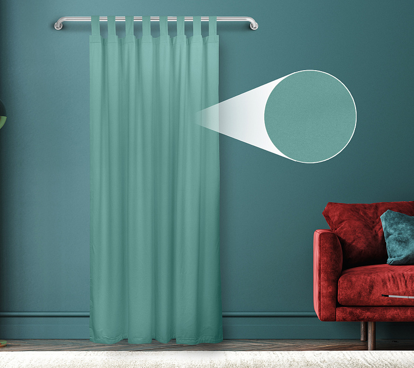 Штора Велюр матовый с креплением Петли v14. Фото 1