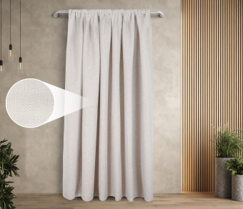 Штора Димаут Рогожка с креплением Кулиса v01. Фото 1