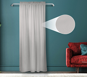 Штора Велюр матовый с креплением Кулиса с гребешком v10