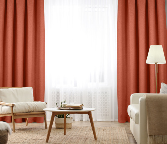 Штора Димаут Рогожка с креплением Люверсы v22. Фото 2