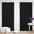 Шторы Премиум черные на кулиске. Фото 2